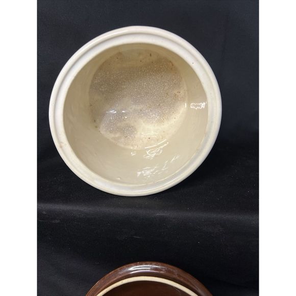 Vintage McCoy Brown Jug Cookie Jar Pottery 1950's - Picture 4 of 6